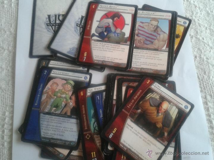 Barajas de cartas: LOTE 29 CARTAS VS SYSTEM UPPER DECK CREO QUE SON DE LOS HEROES DE MARVEL... - Foto 1
