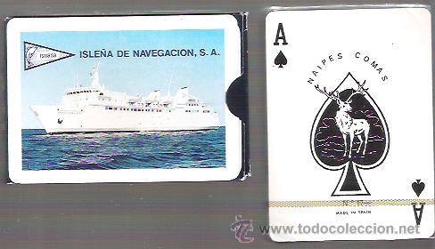Playing Cards: - BARAJA POKER. ISNASA, ISLE&Ntilde;A DE NAVEGACION, POKER N.&ordm; 15 NAIPES COMAS. 54 CARTAS. BARCO