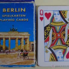 Barajas de cartas: BARAJA DE CARTAS DE PÓKER. PUERTA DE BRANDENBURGO DE BERLÍN, ALEMANIA