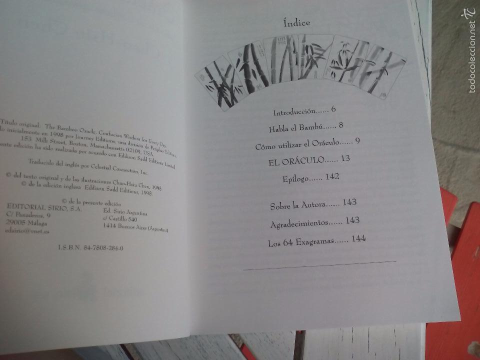Barajas de cartas: El Oraculo del Bamb&uacute;. Chao-Hsiu Chen. Caja con Libro+Cartas+Palitos - Foto 5