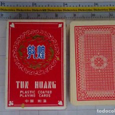 Barajas de cartas: BARAJA DE CARTAS CHINA. AÑOS 80 90. TUN HUANG ESTAMPADO ROJO