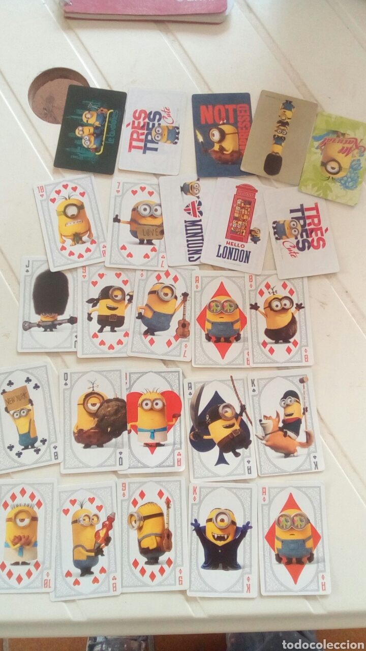 Barajas de cartas: 25 cartas Minions universal estudios - Foto 2
