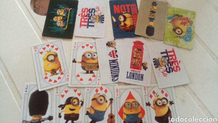 Barajas de cartas: 25 cartas Minions universal estudios - Foto 3