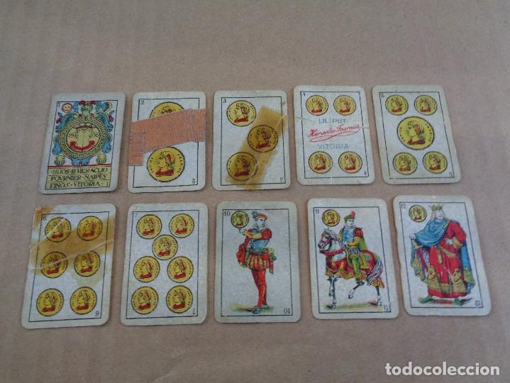 Mazzi di carte: Rara Baraja espa&ntilde;ola liliput - Guerra Civil - 1936 - Heraclio Fournier - Publicidad Azafran Novelda