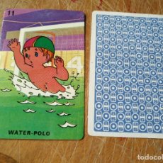 Barajas de cartas: CARTA SUELTA DE LA BARAJA YO DEPORTES DEPORTE - JUEGO INFANTIL SALDAÑA ORTEGA - WATER POLO