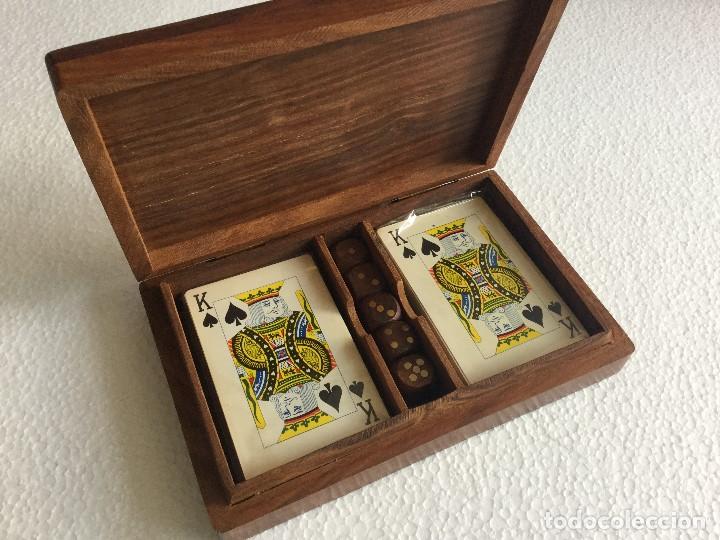 caja madera - cartas poker - motivos - taurino - Acheter Autres