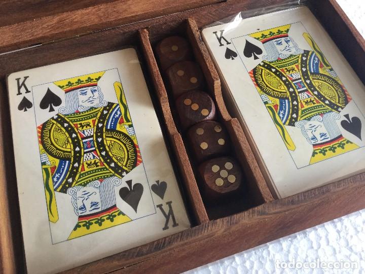 caja madera - cartas poker - motivos - taurino - Acheter Autres