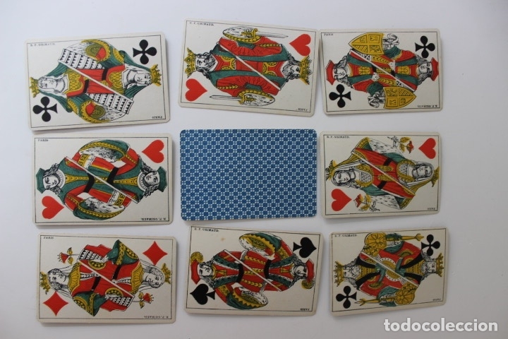 Barajas de cartas: 2 ANTIGUAS BARAJAS FRANCESAS GRIMAUD - Foto 1