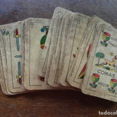 Barajas de cartas: 46 CARTAS BARAJA ESPAÑOLA. NAIPES COMAS BARCELONA Nº 44. NAIPES OPACOS