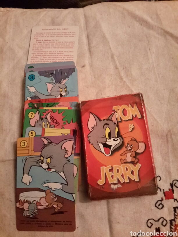 Barajas de cartas: Baraja infantil de Tom y Jerry - Foto 1
