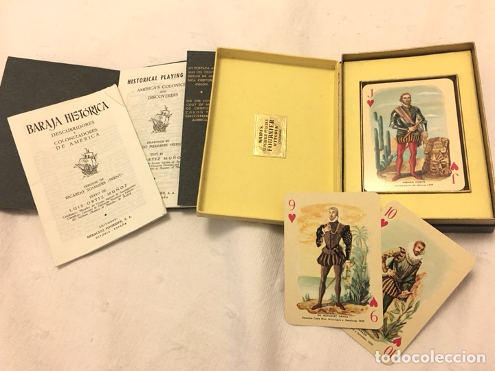Barajas de cartas: Baraja hist&oacute;rica descubridores y colonizadores
