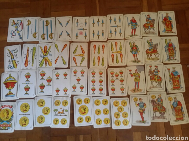 Barajas de cartas: Antigua baraja de cartas Comas - Foto 1