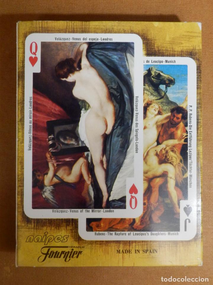 Barajas de cartas: Baraja de 55 Cartas - Naipes H. Fournier - El desnudo en el arte - Nueva, sin uso - Foto 2 - 138918606