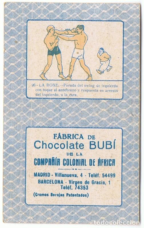 Barajas de cartas: CARTA NAIPE BOXEO  CHOCOLATES BUB&Iacute; - Foto 2