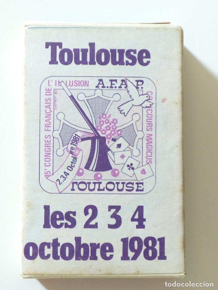 Baralhos de cartas: BARAJA CARTAS DEL 15 CONGRESO DE MAGIA E ILUSIONISMO DE FRANCIA. TOULOUSE 1981