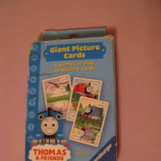 Barajas de cartas: JUEGO DE 36 CARTAS DE LOCOMTORA THOMAS. THOMAS & FRIENDS. GIANT PICTURE CARDS. RAVENSBURGER. . Lote 168397340