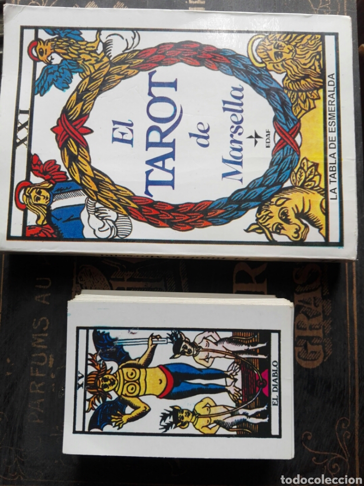 Barajas de cartas: Libro el tarot de Marsella y 79 cartas - Foto 1