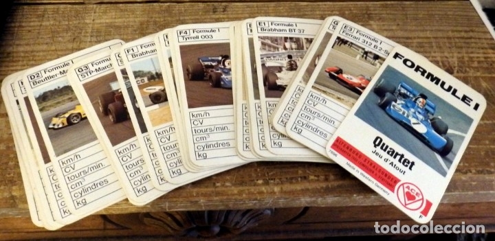 Barajas de cartas: Baraja de Formula I. Quartet. Completa.32 cartas - Foto 2