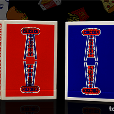Barajas de cartas: CHICKEN NUGGET PLAYING CARDS - RED. Lote 174540603