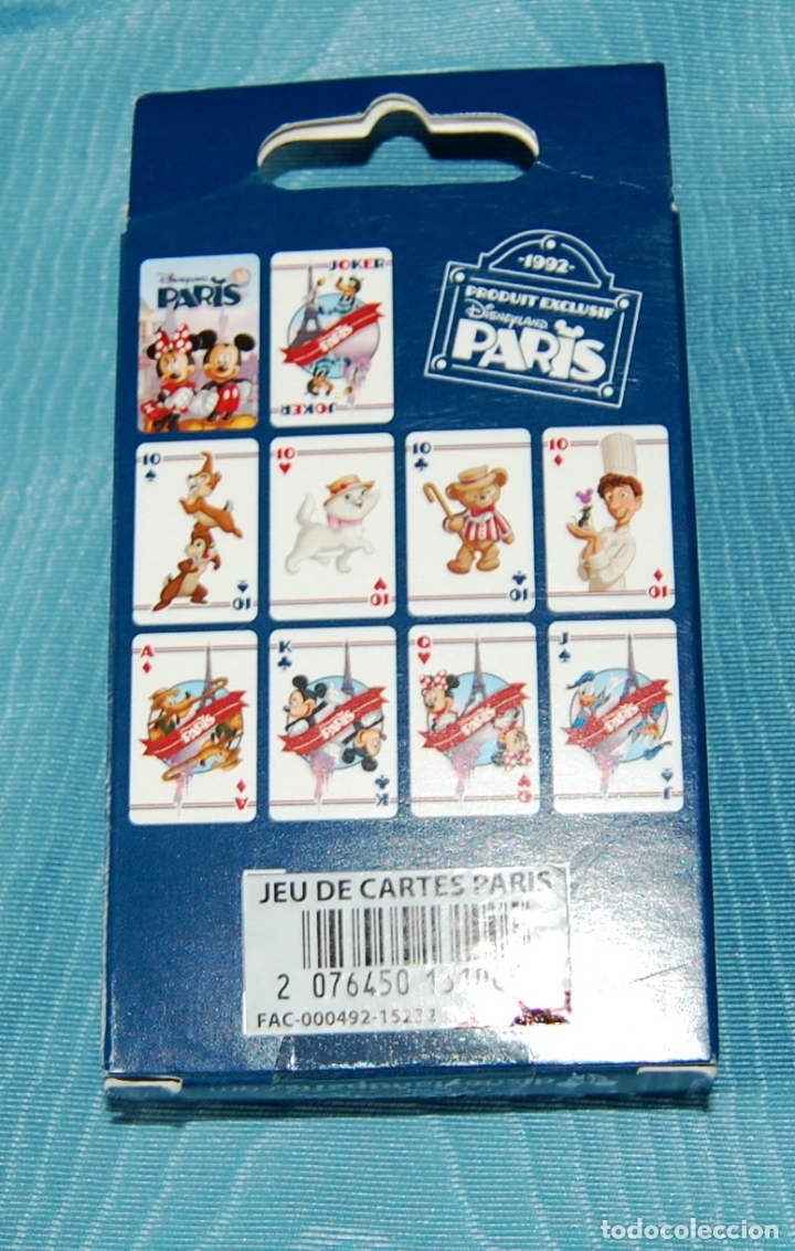 Barajas de cartas: Juego de cartas de Mickey y Minnie Mouse, de Disneyland Paris. - Foto 2 - 176615499