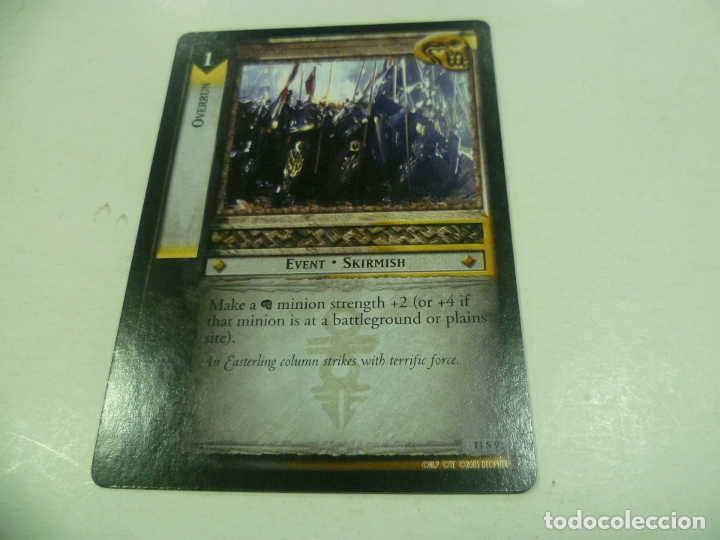 Barajas de cartas: Carta de El Se&ntilde;or de los Anillos - Foto 1