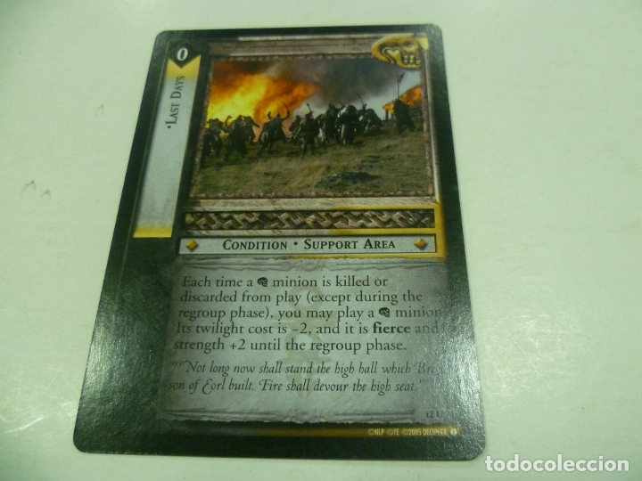 Barajas de cartas: Carta de El Se&ntilde;or de los Anillos - Foto 1