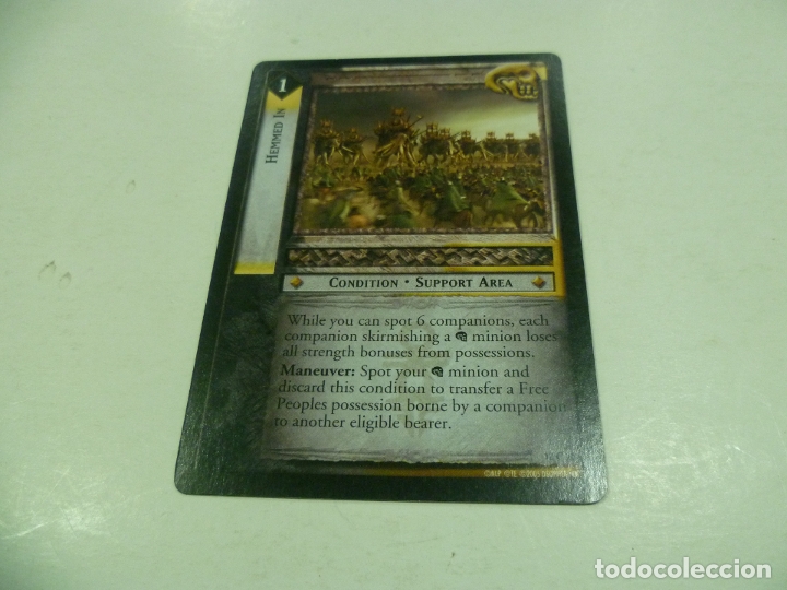 Barajas de cartas: Carta de El Se&ntilde;or de los Anillos - Foto 1