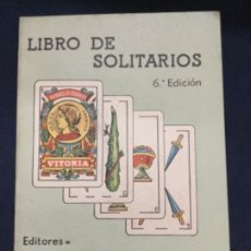Barajas de cartas: LIBRO DE SOLITARIOS - HIJOS DE HERACLIO FOURNIER - 6ª EDICION - 1942 - 12,5X8,6 MUY BUEN ESTADO