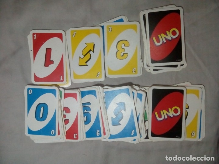 Barajas de cartas: cartas del UNO 98 CARTAS sin caja - Foto 1