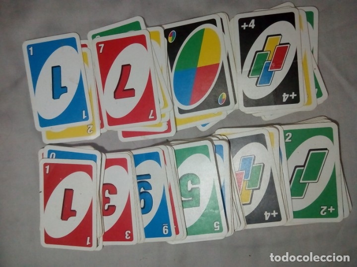 Barajas de cartas: cartas del UNO 98 CARTAS sin caja - Foto 2