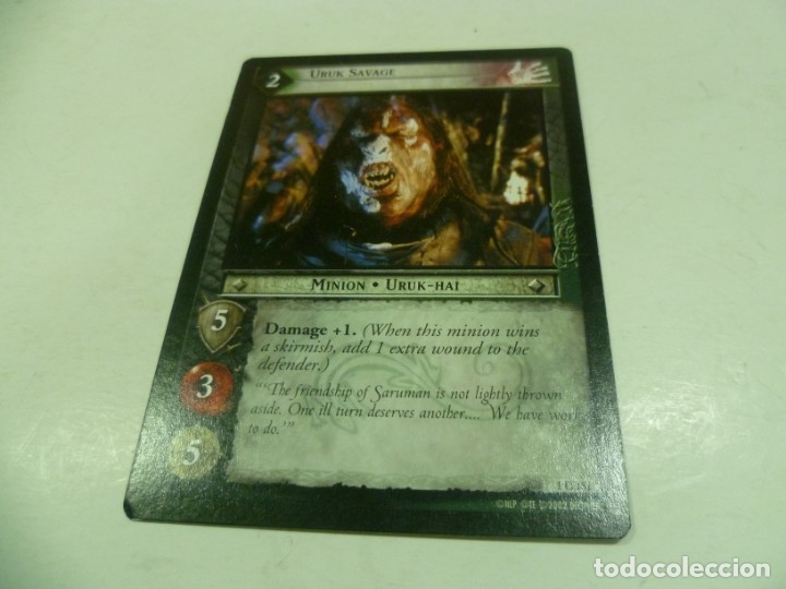 Barajas de cartas: Carta de El Se&ntilde;or de los Anillos - Foto 1