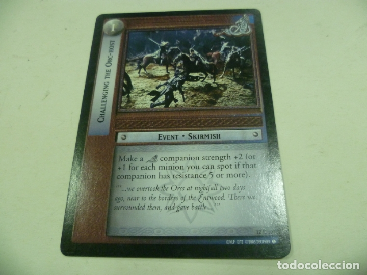 Barajas de cartas: Carta de El Se&ntilde;or de los Anillos - Foto 1