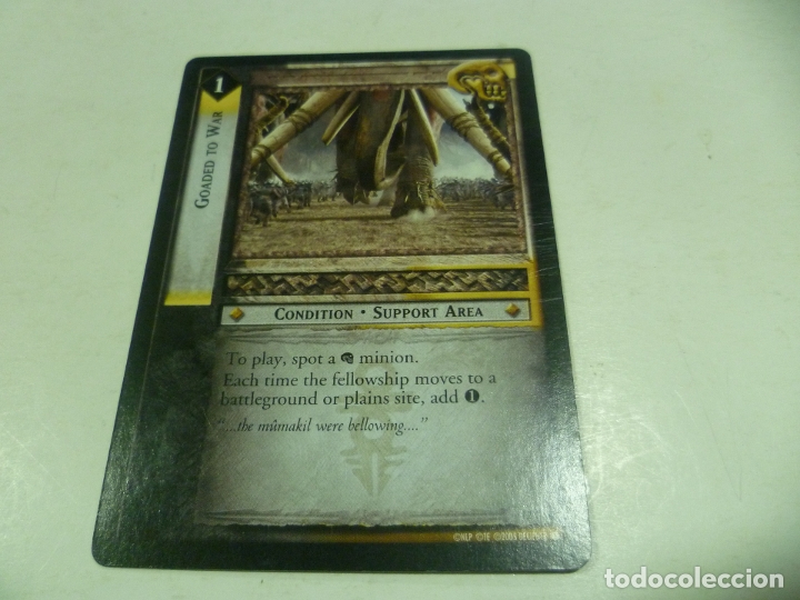 Barajas de cartas: Carta de El Se&ntilde;or de los Anillos - Foto 1