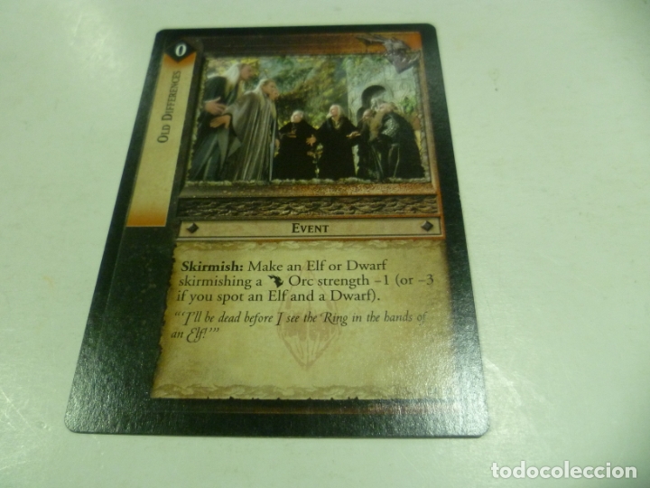 Barajas de cartas: Carta de El Se&ntilde;or de los Anillos - Foto 1