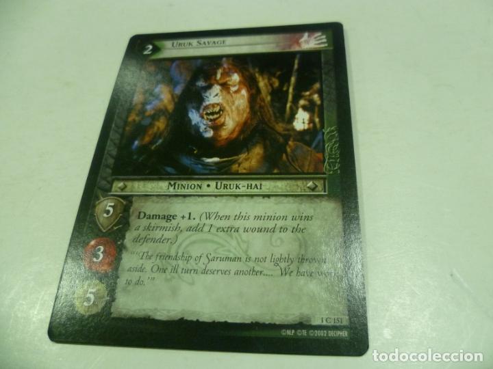 Barajas de cartas: Carta de El Se&ntilde;or de los Anillos - Foto 1