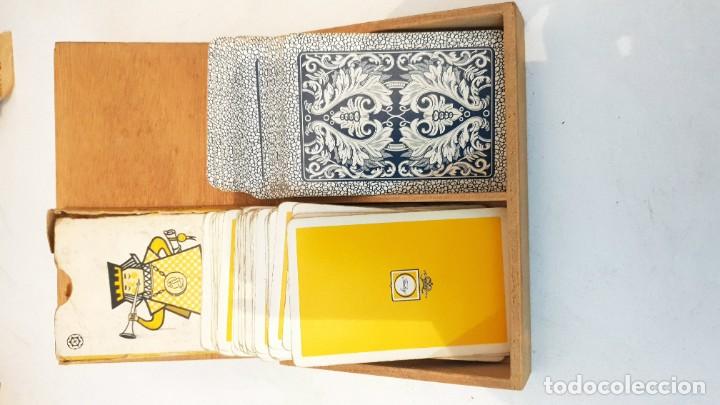 Barajas de cartas: 2 BARAJAS CON ESTUCHE MADERA - Foto 2