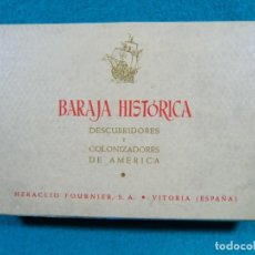 Barajas de cartas: BARAJA HISTORICA DESCUBRIDORES Y COLONIZADORES DE AMERICA-RICARDO SUMMERS-LUIS ORTIZ MUÑOZ-AÑO 50/60