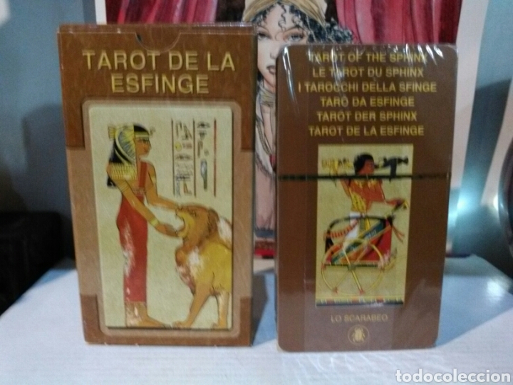 Barajas de cartas: TAROT DE LA ESFINGE. LO SCARABEO. - Foto 3