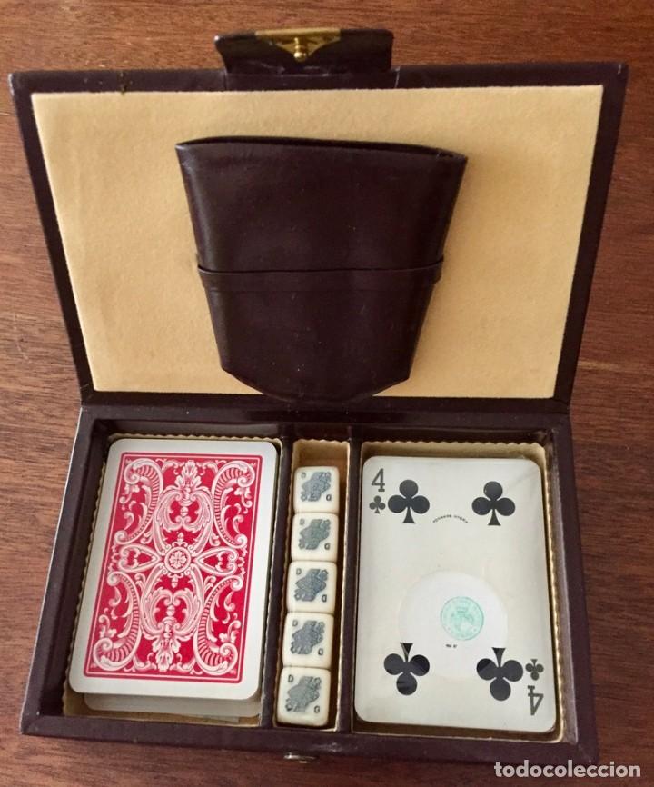 Barajas de cartas: caja de piel baraja - Foto 1