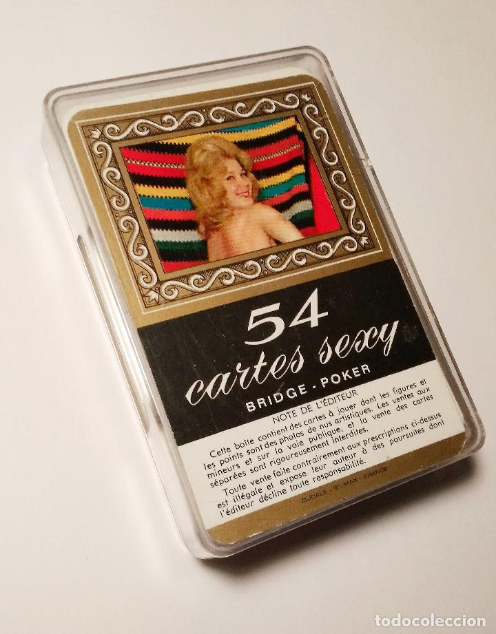 Jeux de cartes: BARAJA ER&Oacute;TICA 54 CARTAS - BRIDGE POKER - FRANCESA A&Ntilde;OS 60 - CAJA METACRILATO