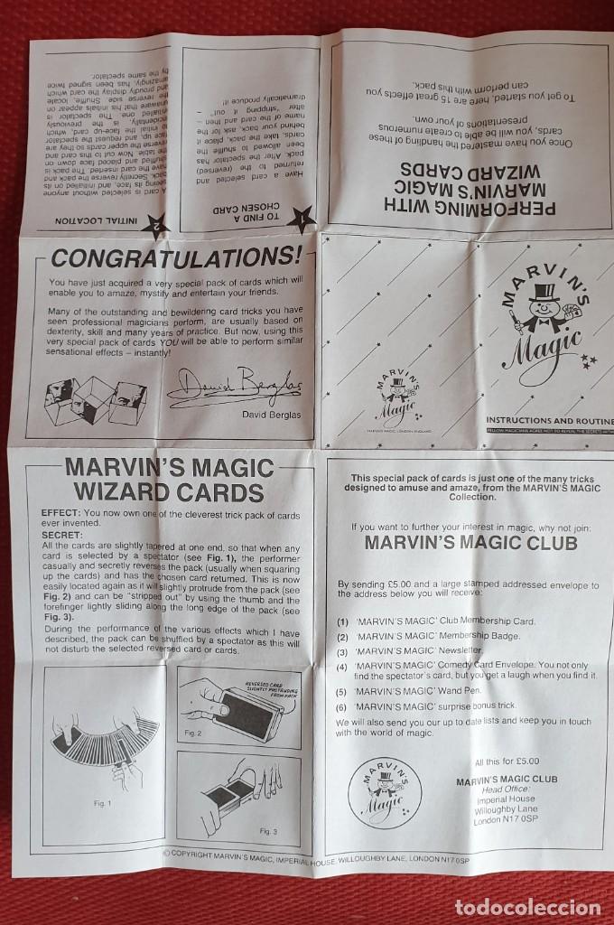 Barajas de cartas: BARAJA PARA MAGOS MARVINS MAGIC - Foto 4
