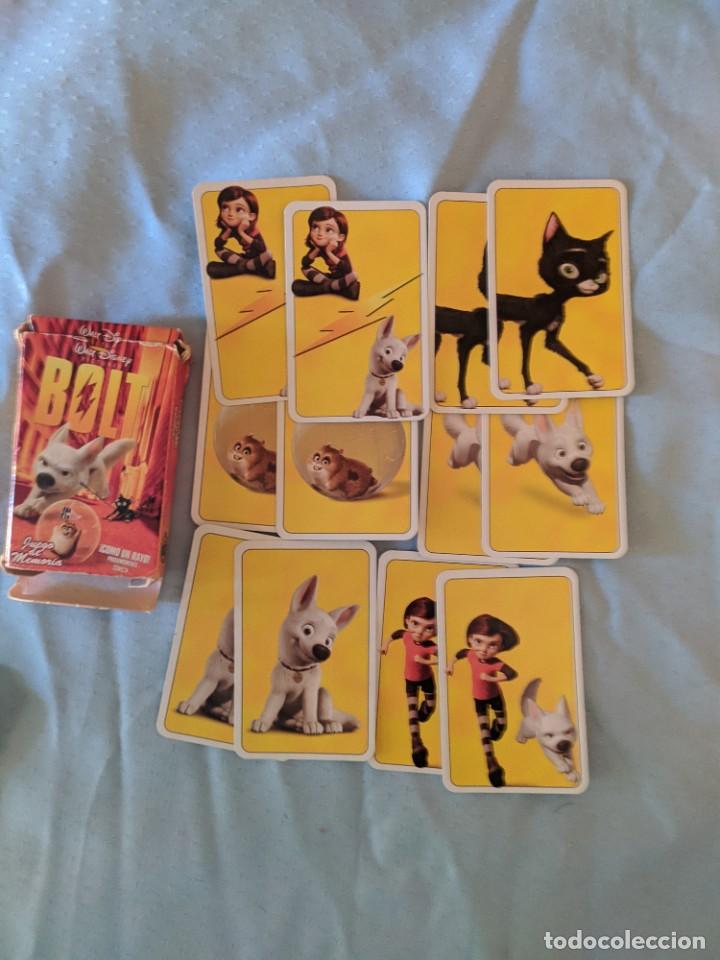 Barajas de cartas: cartas de BOLT de la pelicula de Disney memory y parejas - Foto 1