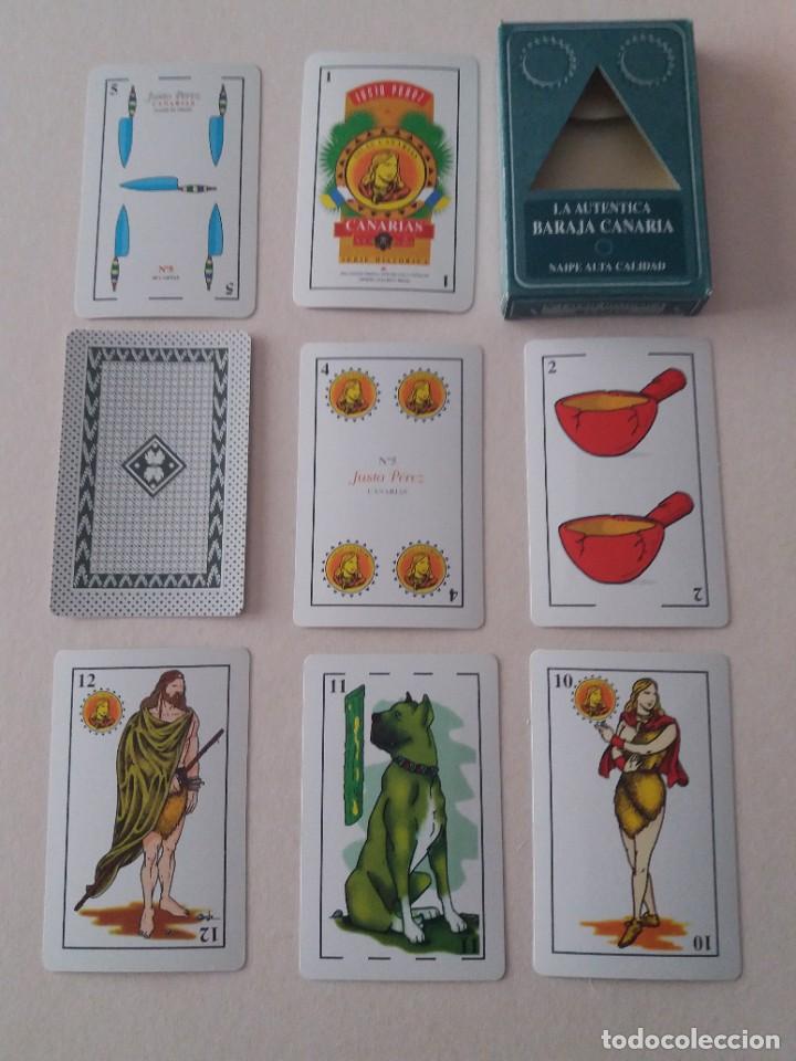 Jeux de cartes: - BARAJA CANARIA JUSTO PEREZ N&ordm; 5, 40 CARTAS ESPECIALES. SIN ESTRENAR. SERIE HISTORICA, ODELO 3