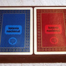 Barajas de cartas: JUEGO DE 2 NAIPES , BARAJA ESPAÑOLA Y PÓKER, EDICIÓN LOTERIA NACIONAL 1976. Lote 208687635