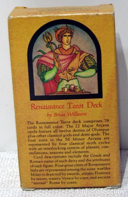 Barajas de cartas: RENAISSANCE Tarot Deck by Brian Williams. US Games Systems 1987 - Foto 4