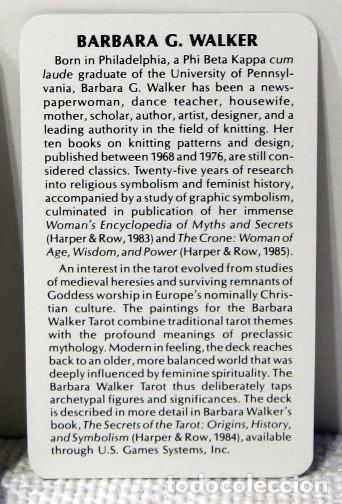 Barajas de cartas: BARBARA WALKER TAROT, AGMuller 1986 - Foto 6