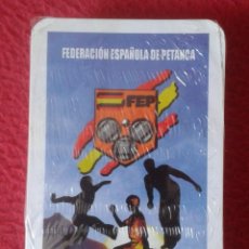 Barajas de cartas: BARAJA DE CARTAS PLAYING CARDS NAIPES FEDERACIÓN ESPAÑOLA PETANCA BOCHAS PÉTANQUE SPANISH FEDERATION. Lote 213067998