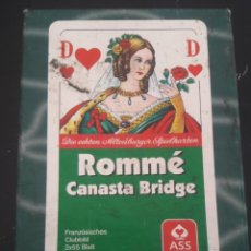 Barajas de cartas: JUEGO DE CARTAS ROMMÉ CANASTA BRIDGE. Lote 215612103