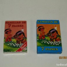 Barajas de cartas: ANTIGUA BARAJA INFANTIL FAMILIAS DE 7 PAISES DE NAIPES HERACLIO FOURNIER