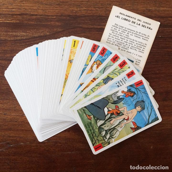 Barajas de cartas: BARAJA INFANTIL FOURNIER - EL LIBRO DE LA SELVA - 40 CARTAS - 1966 / 1968 - Foto 4 - 219232340